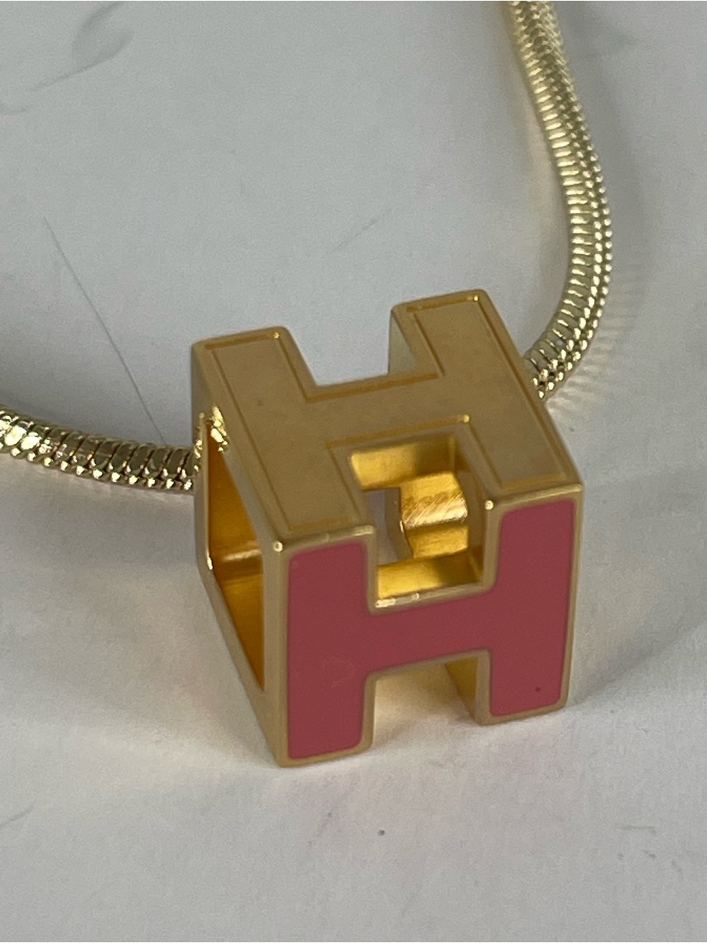 Hermès Mini Pop H pendant with unbranded chain - Picture 8 of 10